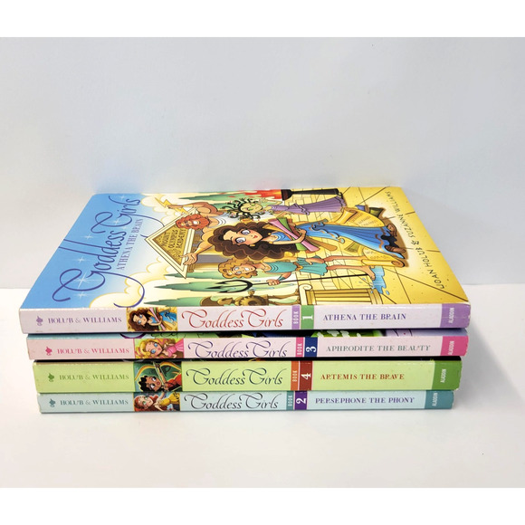 Goddess Girls Books 1-4 Box Set Joan Holub Suzanne Williams Paperback Aladdin - Picture 5 of 16